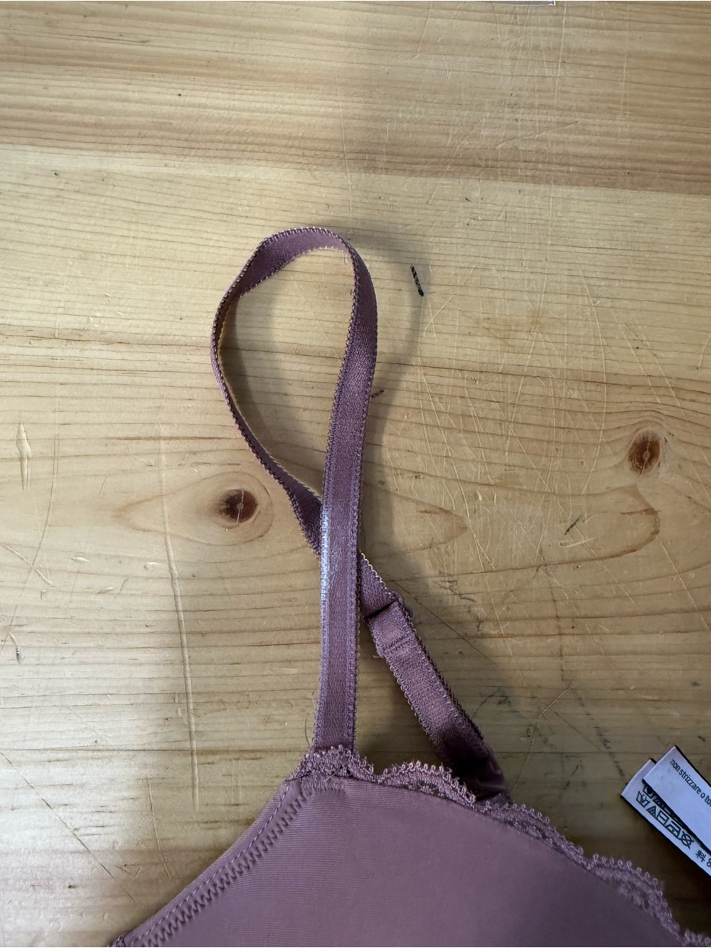 Victorias Secret Dream Angels Lined Demi Bra Lace Mauve 34C - Picture 2 of 5